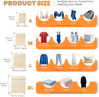 4Pcs Cotton Mesh Laundry Bags for Delicates,Breathable Mesh Garment Bag for Washing Machine, Travel Wash Bags with Zipper for Bras, Underwear, Socks, Clothes, Laundry Dorm Room Essentials(S-XL)