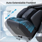 MassaMAX MT339 4D Massage Chair, Full Body Shiatsu Recliner with Auto Extendable Footrest, Zero Gravity, SL Track, Deep Yoga Stretch,15 Modes, AI Voice Control, Foot Rollers, and Heating (Deep Black)