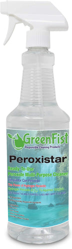 GreenFist Hydrogen Peroxide All Purpose Surface (Glass, Carpet,Stain Remover) Cleaner (1 Quart, 32 oz Spray)