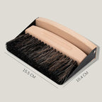 Bamboo Dust Pan & Brush Set, Portable Dustpan & Brush, Perfect For Household Cleaning, Sturdy & Effective Dust Pan, Bamboo Sweeping Brush - Mini