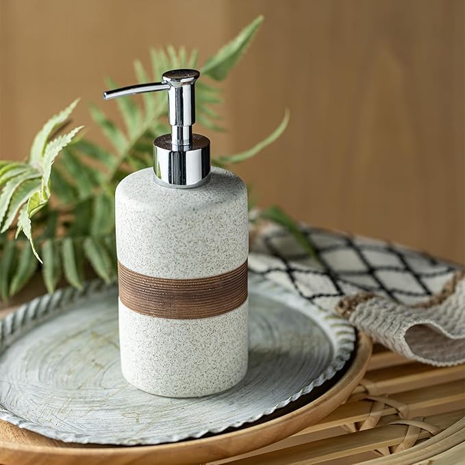 Soap Dispenser for Kitchen & Bathroom, Dish Soap, Hand Soap, Shampoo, Conditioner Dispenser Bottle with Stainless Steel Pump, Includes Silicone Funnel, Non-Slip Design, Kitchen Decor, White