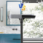 Window Squeegee, 2-in-1 Window Cleaner, Window Washing Kit, Multi-Use Car Windshield Cleaning Tool with Long Handle for Glass,Shower,Outdoor Window Cleaning (15.9")