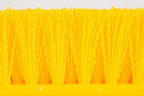 SPARTA Multi-Level Tile Scrub Brush 12" Wide Brush Head, Heavy-Duty Tile Cleaning Brush with End Bristles for Commercial Tiles, Tubs and Floor, Plastic, 12 Inches, Yellow