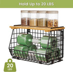 Wire Fruit Basket for Kitchen Storage: Hanging and Counter Basket for Vegetable Produce - Potato and Onion Storage for Pantry 3 Pack
