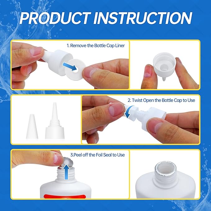 Mold Stain Remover Gel Cleaner - Heavy Duty Cleaner for Washing Machine Seals, Grout, Caulk, Showers, and Bathroom Tile - 8 Fl Oz