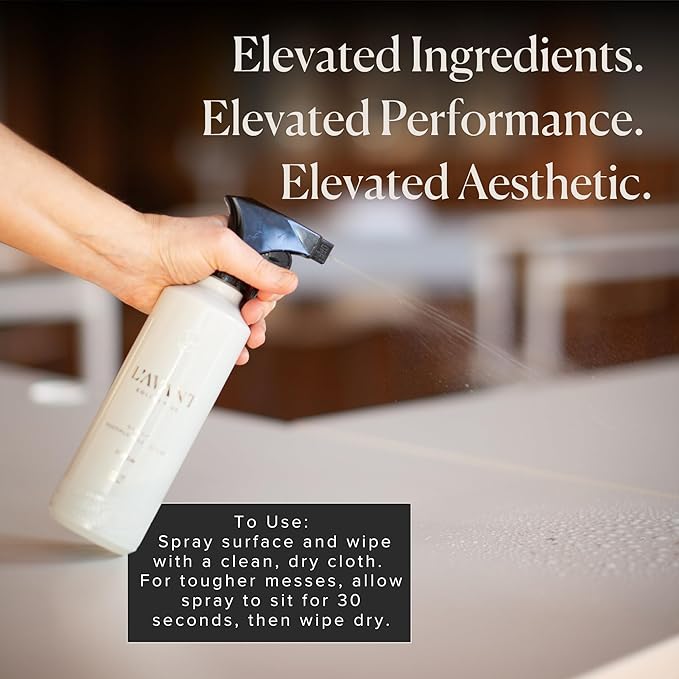 L'AVANT Collective Multipurpose Surface Cleaner Set of 3 | Provides a Powerful Clean to Remove Grease & Grime | High Performing Luxurious Ingredients Fresh Linen Scent Kitchen Home Decor Hostess Gifts