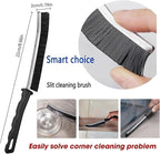 Crevice Cleaning Brush,6Pack Small Cleaning Brushes Grout Cleaner Brush Toilet Brush Scrub Brush for Shower Tile Skinny Gap Cleaning Tools for Household Use Bathroom (black-6pcs)