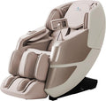 MassaMAX MT339 4D Massage Chair, Full Body Shiatsu Recliner with Electric Extendable Footrest, Zero Gravity, SL Track, Deep Yoga Stretch, 15 Modes, AI Voice Control, Foot Rollers, and Heating (Golden)