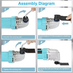 Oscillating Tool, 2.5A Oscillating Multi Tool with 3° Oscillation Angle, 22000 OPM Variable Speeds Multi-Tool Kit for Cutting, Sanding, Grinding, Scraping, 17 Accessories & Universal Interface