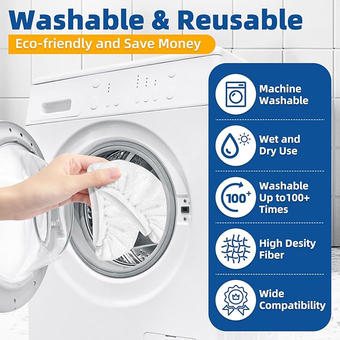 LOVECO 10 Pack Universal Microfiber Cloths for Handheld Steam Cleaner - Compatible with Bissell Steam Shot, Comforday, PurSteam, etc - Reusable Washable Microfiber Rags