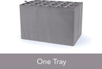 Covermates Keepsakes - Adjustable Zip-Top Storage Box - Configurable FlexGrid Compartments - Heavy Duty Polyester- Reinforced Handles - Stackable Design - Indoor Storage, Grey Heather