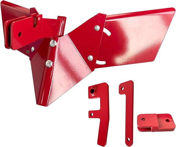 15683 Hiller-Furrower Rear Tine Tillers Kit for Large and Small Land Reclamation,Adjustable Plow Wing,with Adapter,Easy to Install,Including Installation Accessories