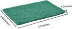 Jetec Scrub Pads Scouring Pads Sponge Dish Scrubber Scouring Cleaning Non Scratch for Kitchen Dishes Cleaning(Green,40 Pieces)