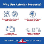 Astonish Foaming Pink Peony Toilet Bowl Cleaner - Deep Cleaning Limescale, Calcium & Rust - No Bottle, Removes Hard Stains - Box of 8 Tablets