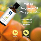 Mango Fragrance Oil, Perfume Oil, Home Scent Oils for Soaps, Candle Making, Dryer Balls, Diffusers, Laundry, Slime -1 oz /30ml