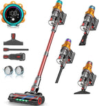 S8 Cordless Vacuum Cleaner, 600W 48Kpa 65mins Stick Vacuum Rechargeable, Wireless Lightweight Handheld Vacuum Cleaners for Home Pet Hair Carpet Hardwood Floor Car