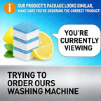 Dishwasher Cleaner & Deodorizer Tablets, 24-Pack Dishwasher Maintenance Tablets for Interior, Pump, Filter, Spray arm & Drain, Helps Remove Grease, Limescale & Mineral Buildup 1-Year Supply