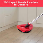 O ceda Scrub Brush, Spin Mop Scrub Brush Replacement Head for O Cedar EasyWring 1 Tank System, Hard Bristle Cleaning Brush for Bathroom, Kitchen, Tub, Tile and Glass(Not Fit RinseClean 2-Tank)