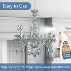 Chandelier Cleaner Drip Dry Spray No Wipe Drip