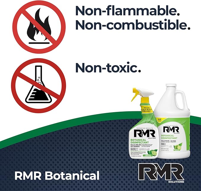 RMR Brands Botanical Disinfectant and Cleaner, Kills 99% of Household Bacteria and Viruses, EPA Registered, 32 Fl Oz