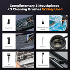 K&F CONCEPT Long-Lasting Compressed Air Duster, 8000mAh-150min Endurance| 150000RPM|LED Light|3 Gear Adjustable|Rechargeable Brushless Motor|for Computer, Keyboard, Car, Home