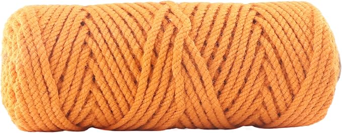4mm x 100 Feet Orange Jute Rope, Twine for Gardening Tomato Climbing Plant Tie Floristry Crafts Gift Wrapping Packing Decor