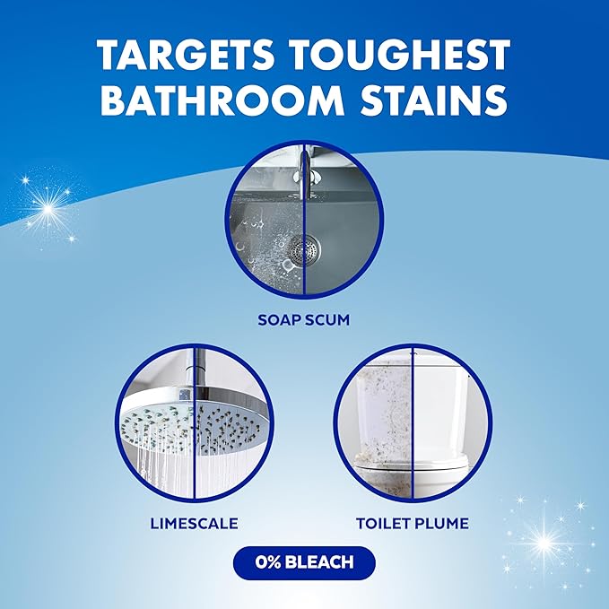 Lysol Power Foaming Bathroom Cleaner, Multipurpose Cleaner For Showers, Bathtubs, Sinks, Disinfectant Spray Kills 99.9% Of Germs, Zero Bleach Cleaning Spray, 32 Oz.