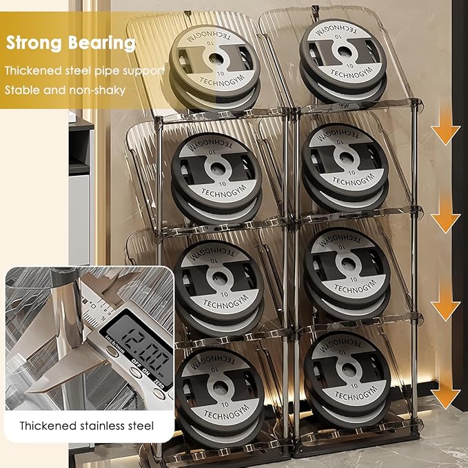 Tumecos 6-Tier Plastic Detachable Shoe Rack,Vertical Shoe Storage Organizer Holder,Free Standing Shoe Racks,Stackable Storage Shoe Cabinet,Narrow Shoe Shelf for Entryway or Bedroom,Space Saving
