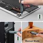 STREBITO Mini Electric Screwdriver Set, 70 in 1 Small Electric Screwdriver - 64 S2 Preicison Bits, 5 Torque Settings, 4 LED Lights, Mini Power Screwdriver Repair Tool Kit for PC Electronic (Standard)
