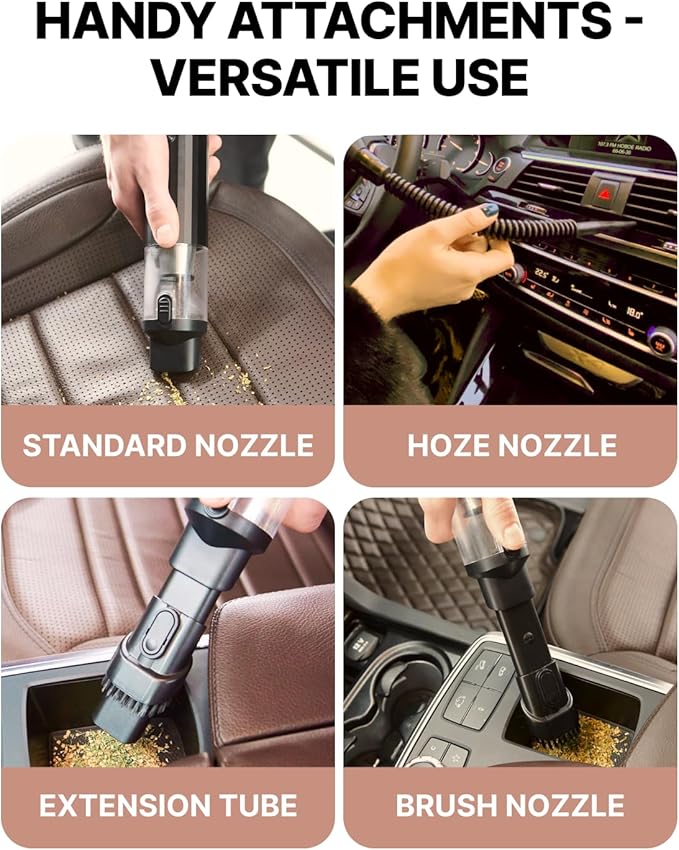 Portable Car Vacuum Cleaner (Hard Black)