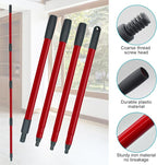 Spin Mop Replace Head, Base, Mop Handle Replacement for OCedar EasyWring 1 Tank System - Include 2 Microfiber Mop Head Replacement, 1 Sturdy Iron 30-58" Mop Handle, Head Cover and Scrubber