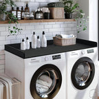 Gashell Washer Dryer Countertop, 27.5" x 54" Bamboo Washer and Dryer Countertop for Laundry Room Organization(Black)