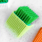 2 Pack Silicone Laundry Brush Scrub Multi-use Household Cloth Washing Brush Dual-use Scrubbing Brush for Clothes Underwear Shoes, Plastic Soft Cleaning Tool