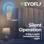 VEYOFLY (Starter Kit) Fly Catcher Indoor, Fly Trap, (2 Device + 6 Refills) Fruit Fly Traps for Indoors, Gnat Traps for House Indoor, Bug Killer, Fly Trap, Plug in Light Flying Insect Trap