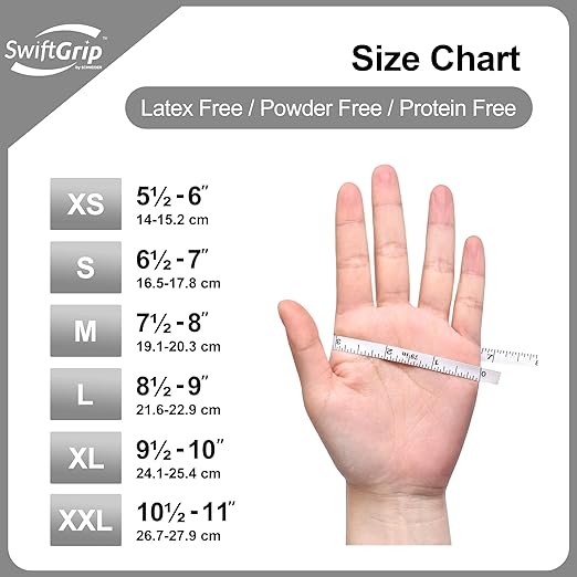 Disposable Nitrile Exam Gloves, 3-mil, Medium, Case of 1000, White Nitrile Gloves Disposable Latex Free for Medical, Cleaning, Cooking & Esthetician, Food-Safe, Powder-Free, Non-Sterile