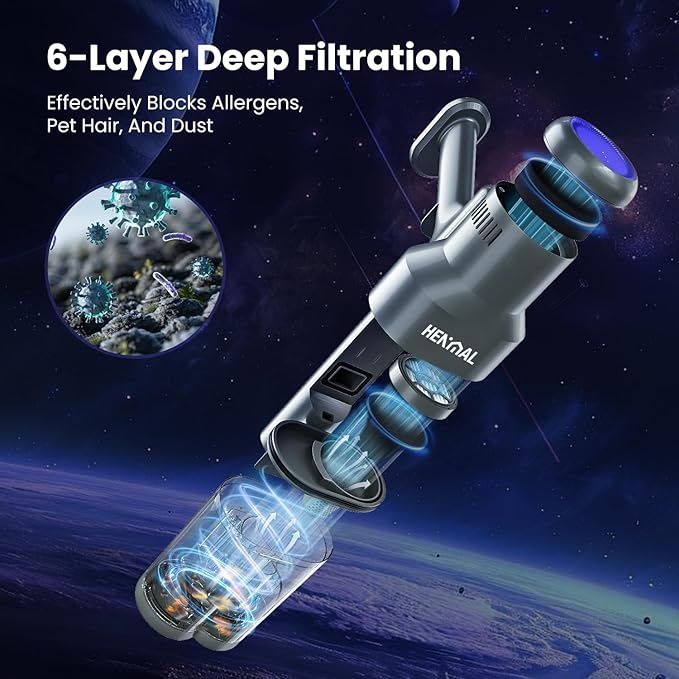 650W Cordless Vacuum Cleaner, 45KPA Suction Power, 70-Minute Runtime, Handheld & Foldable Design, Ideal for Pet Hair, Carpets, Hardwood & Bare Floors – Premium Home Cleaning Solution