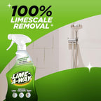Lime-A-Way Hard Water Stain Remover Spray, Removes Lime, Calcium & Rust in Seconds, Bathroom Cleaner, 22 fl oz