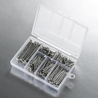 430pcs Stainless Steel 304 Nails Kit, Hanging Nails Kit, Wall Nails Kit, Dowels Kit, Long Nails Kit