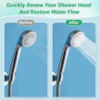 50-in-1 Shower Head & Straw Cleaning Kit - 35 Brushes, 10 Unclogging Needles, 5 Straw Brushes, Shower Head Cleaner Picks Deep Clean Stanley Cups (40/30/20oz), Water Bottles, Faucets, Printers, Green