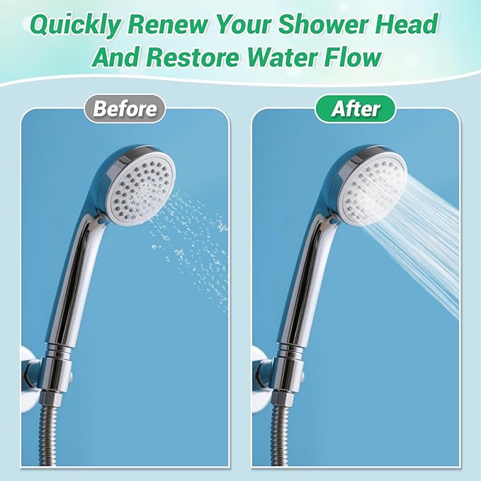 50-in-1 Shower Head & Straw Cleaning Kit - 35 Brushes, 10 Unclogging Needles, 5 Straw Brushes, Shower Head Cleaner Picks Deep Clean Stanley Cups (40/30/20oz), Water Bottles, Faucets, Printers, Green