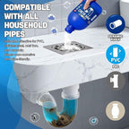 Pipe Bobo Drain Cleaner 2PCS, Drain Opener,Powerful Unclogging, Clog Remover, Shower, Tub, Compatible with All Pipe Materials