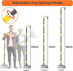 Ice Scraper Long Handle - Snow Removal Tool,Multifunctional Garden Cleaning Flat Shovel, Heavy Duty Floor Scraper Metal Sharp Blade for Lawn Edging,Sidewalk Weeding,Driveway Steps Snow Shovel 72"