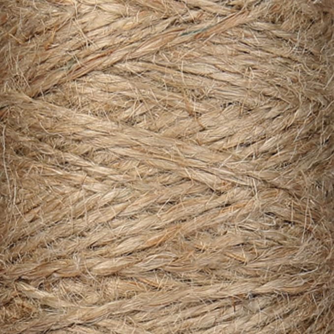 984 Feet Jute Twine String 1mm Natural Thin Twine for Crafts Gardening Garden Plant Gift Wrapping Art Decoration Packing Material Christmas Twine (2 ply)