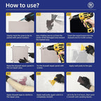 Drywall Repair Kit,Drywall Repair Panel 16” x16“,Sheetrock Repair Kit,Drywall Ceiling Repair,Large Hole Drywall Repair Kit