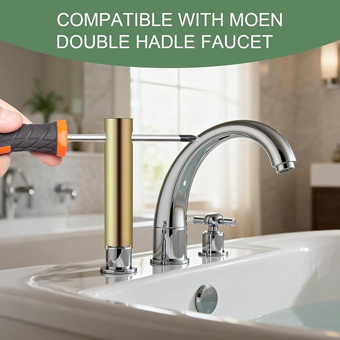 1224 Replacement Cartridge Kit for Two Handle Faucets,Faucet Cartridge Replacement Bathtub Valve Repair with Retainer Removal Tool