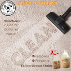 Quality Chemical Brown Out Carpet Stain Remover/Carpet Cleaner Solution for Machine/Carpet Cleaning Solution/Carpet Clean/Rug Cleaner Solution/Carpet Shampoo Cleaner/Rug Shampoo - 128 oz (Combo)