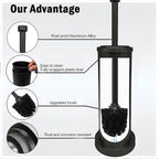 Matte BlackToilet Bowl Brush with Holder, Durable Bathroom Cleaning Tool, Modern Design for Easy Toilet Maintenance, Bathroom Cleaner Brush for Efficient Cleaning and Hygiene