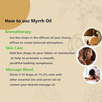 Frankincense and Myrrh Essential Oil, 100% Pure Undiluted Essential Oil for Skin, Hair, Aromatherapy - 1 oz (Pack of 2)