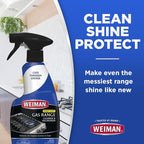 Weiman Gas Range Cleaner and Degreaser, Single, Lemon, 1 Count