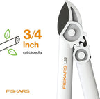 Fiskars PowerGear Lopper, Lightweight Anvil Garden Tool, White
